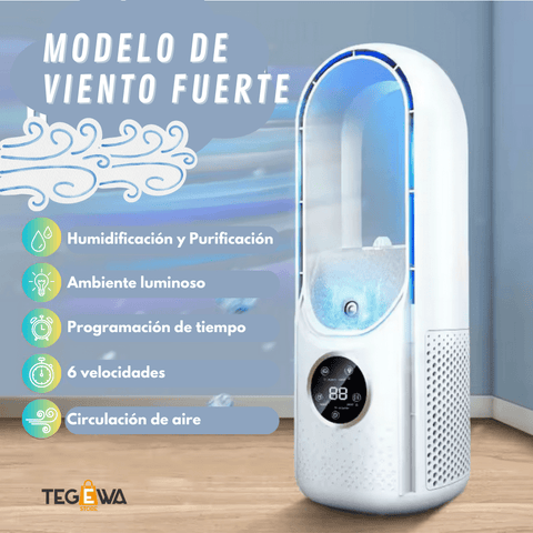 Ventilador y Humidificador Portátil